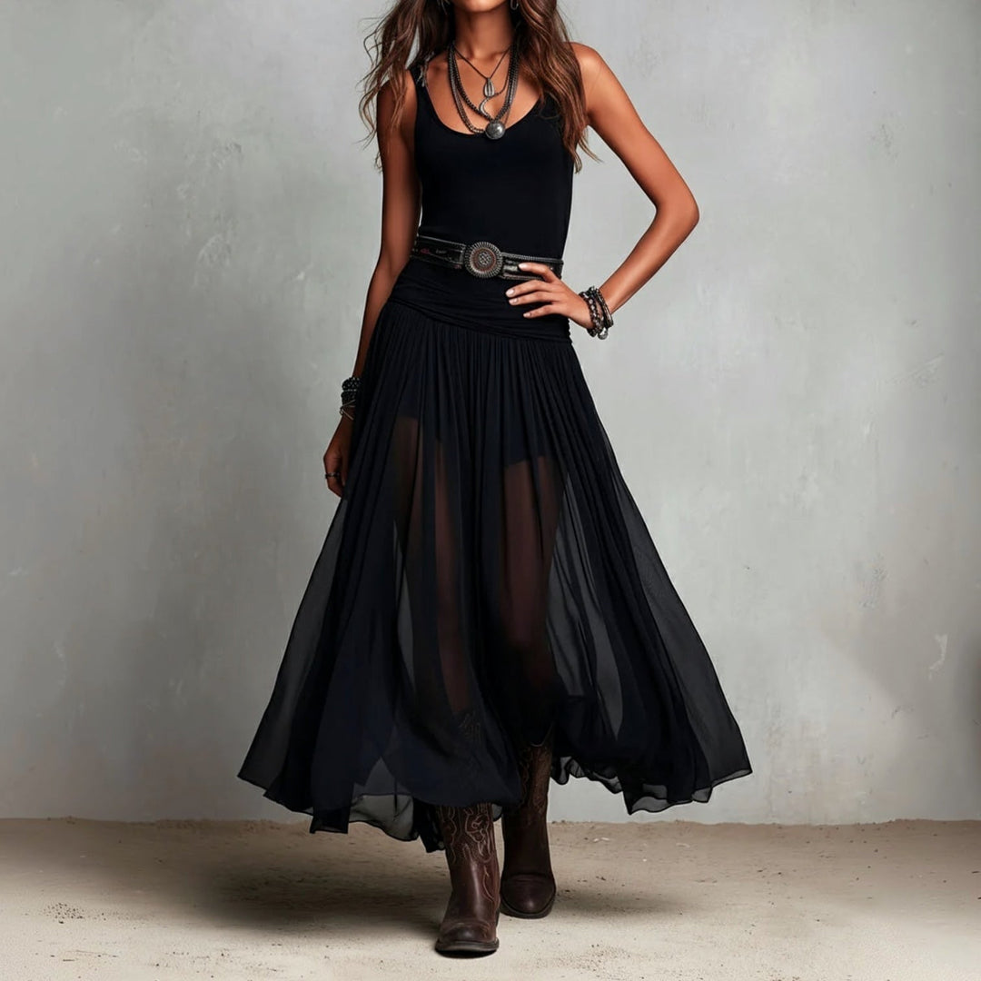 Odette™ | Robe maxi en tulle élégante