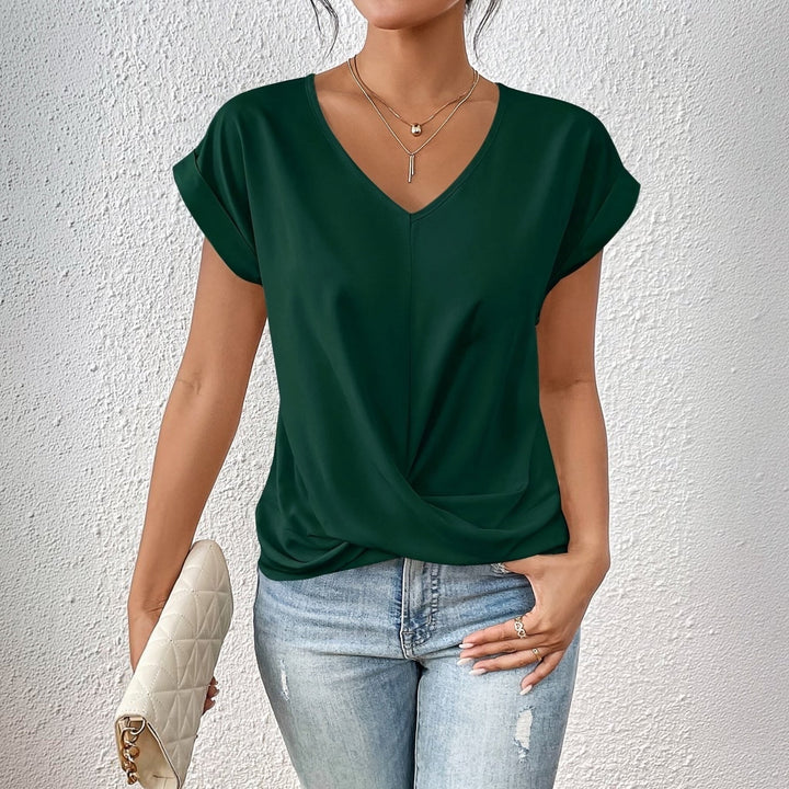 ÉLISE™ | T-Shirt Col Élégant