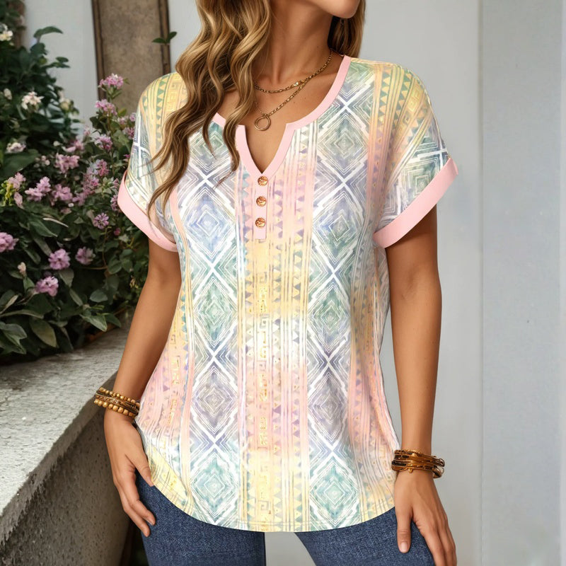Blouse Décontractée Vintage