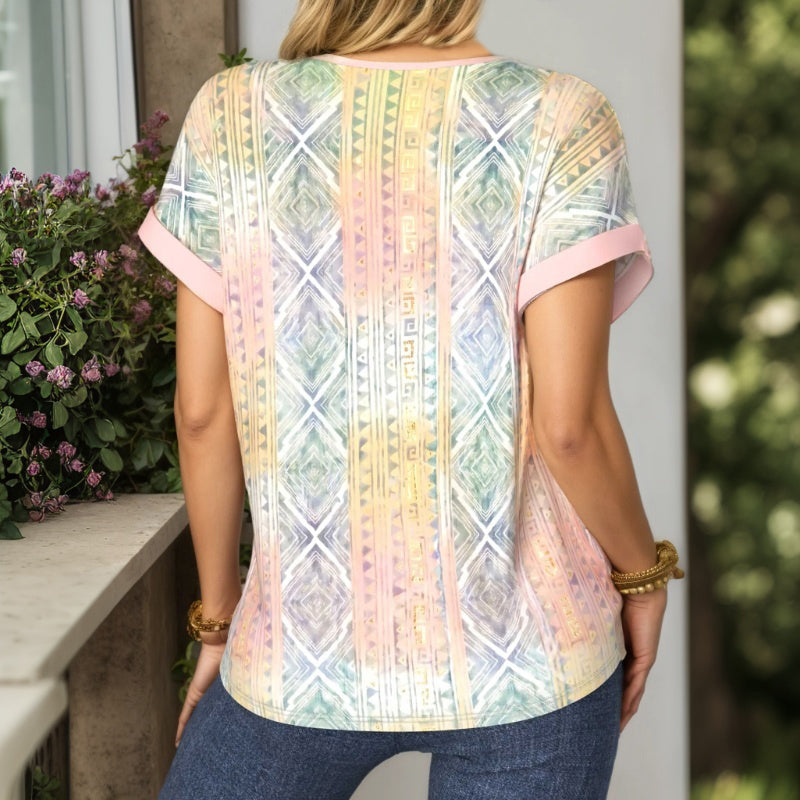 Blouse Décontractée Vintage