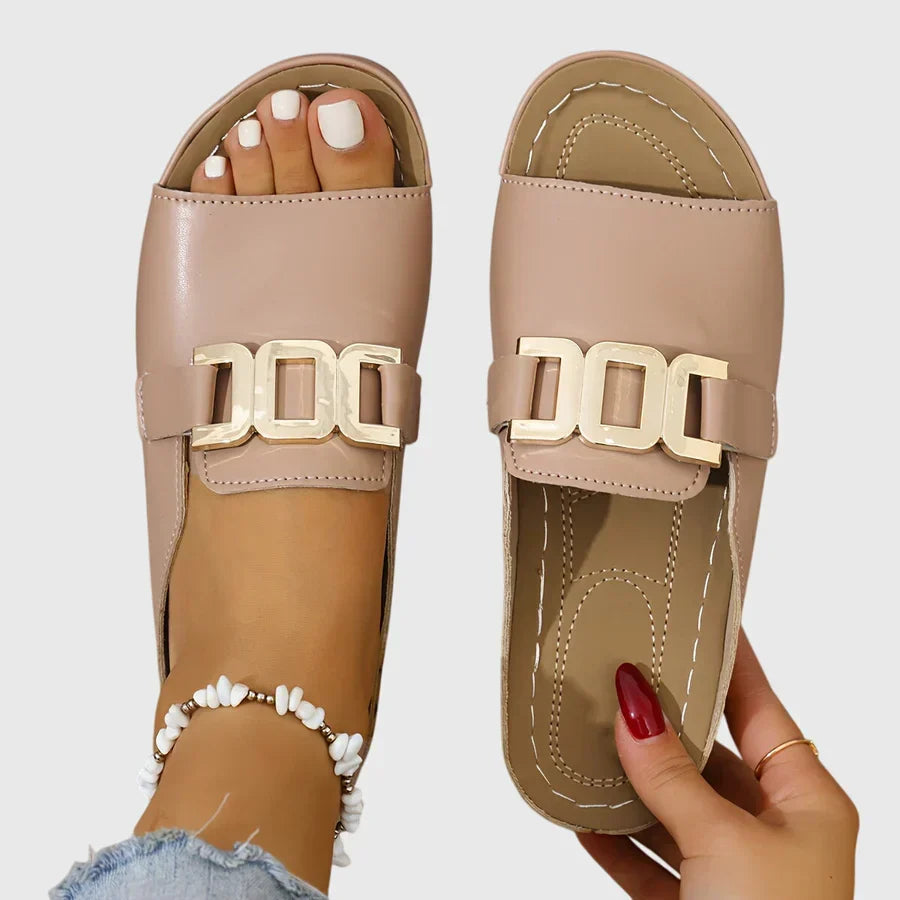 Sandales confortables à boucle