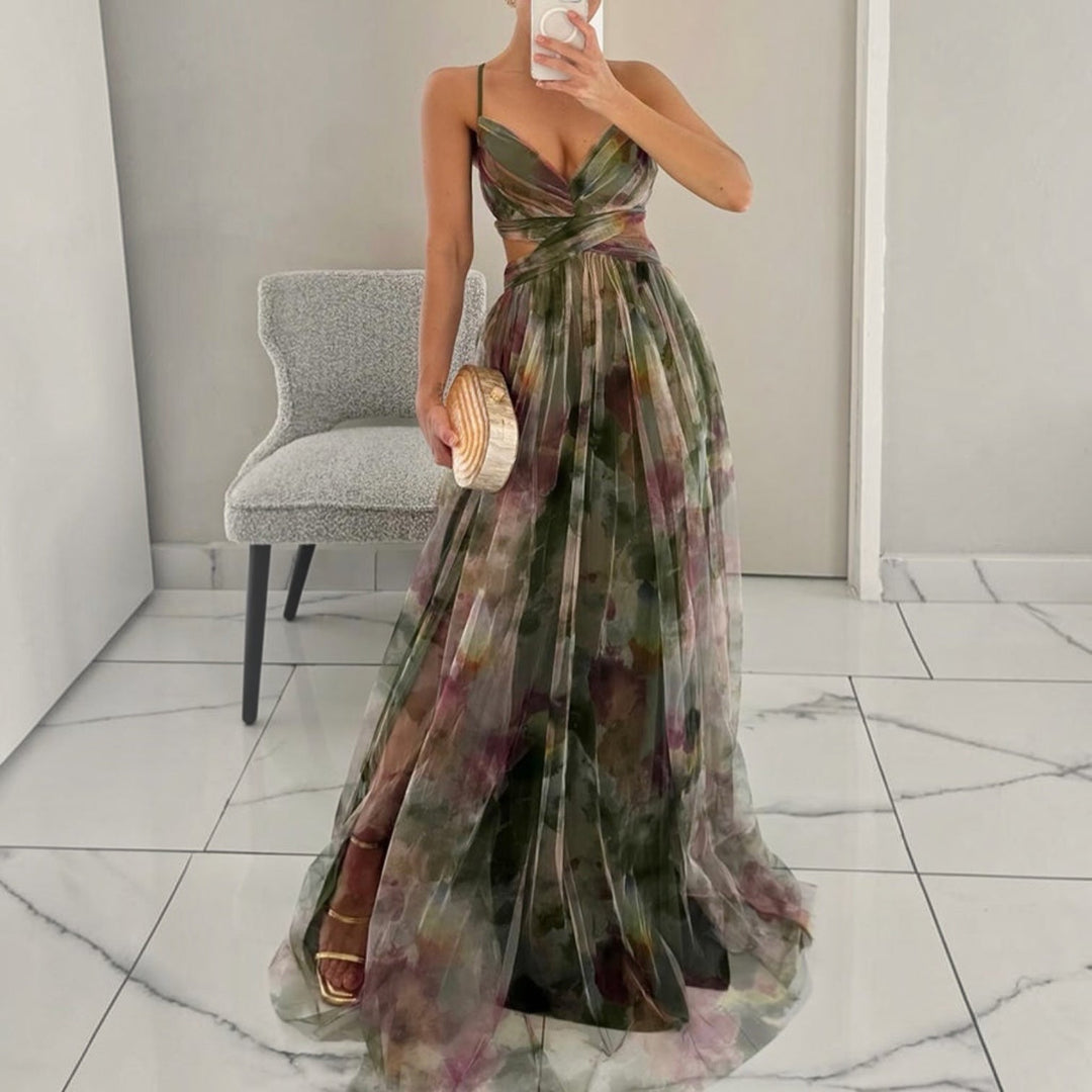 GISELLE™ | Robe Longue Florale Élégante