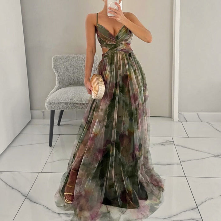 GISELLE™ | Robe Longue Florale Élégante