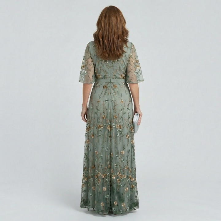 Cassia™ | Robe Midi Élégante à Col Halter