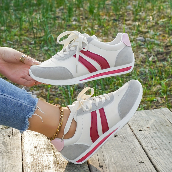 Lina | Baskets Confortables à Lacets Style Casual