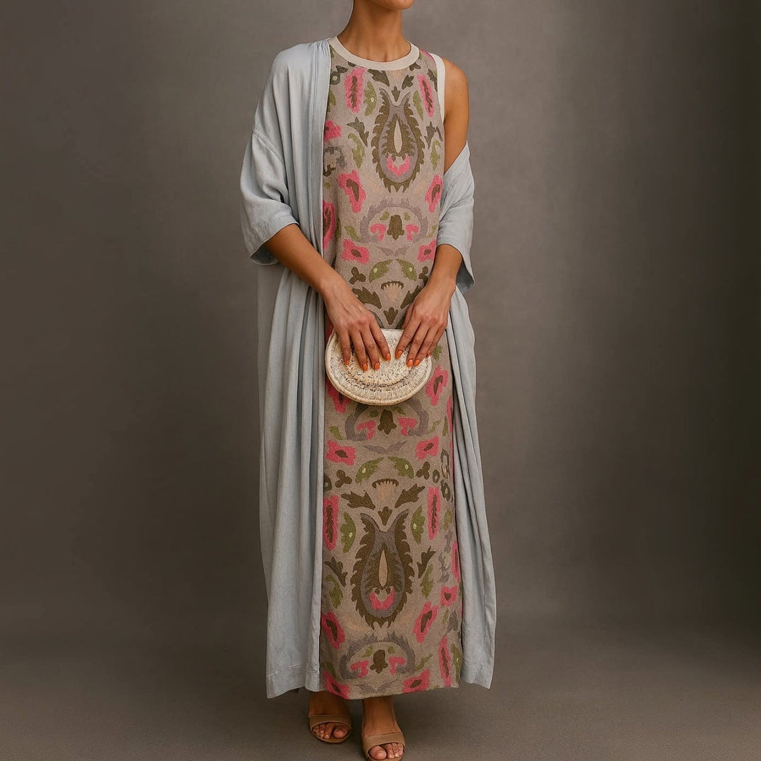 Élina™ | Robe longue imprimée