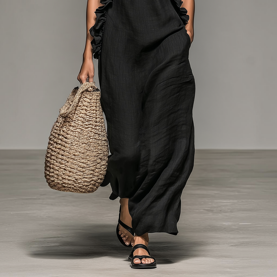 Lua™ | Maxi Robe Élégante à Poches