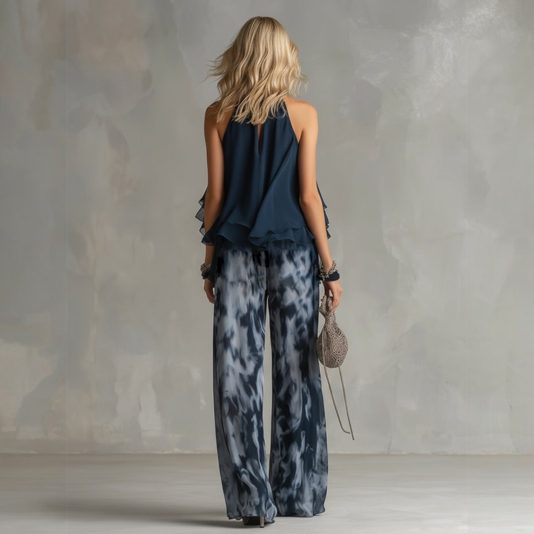 LUDOVICA™ | Ensemble Chiffon Col Haut