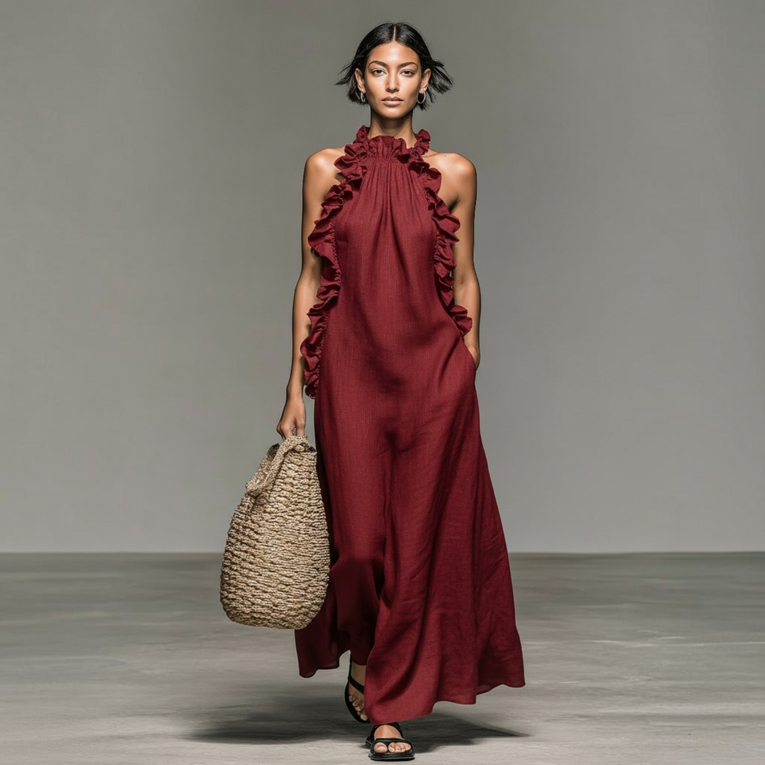 Lua™ | Maxi Robe Élégante à Poches