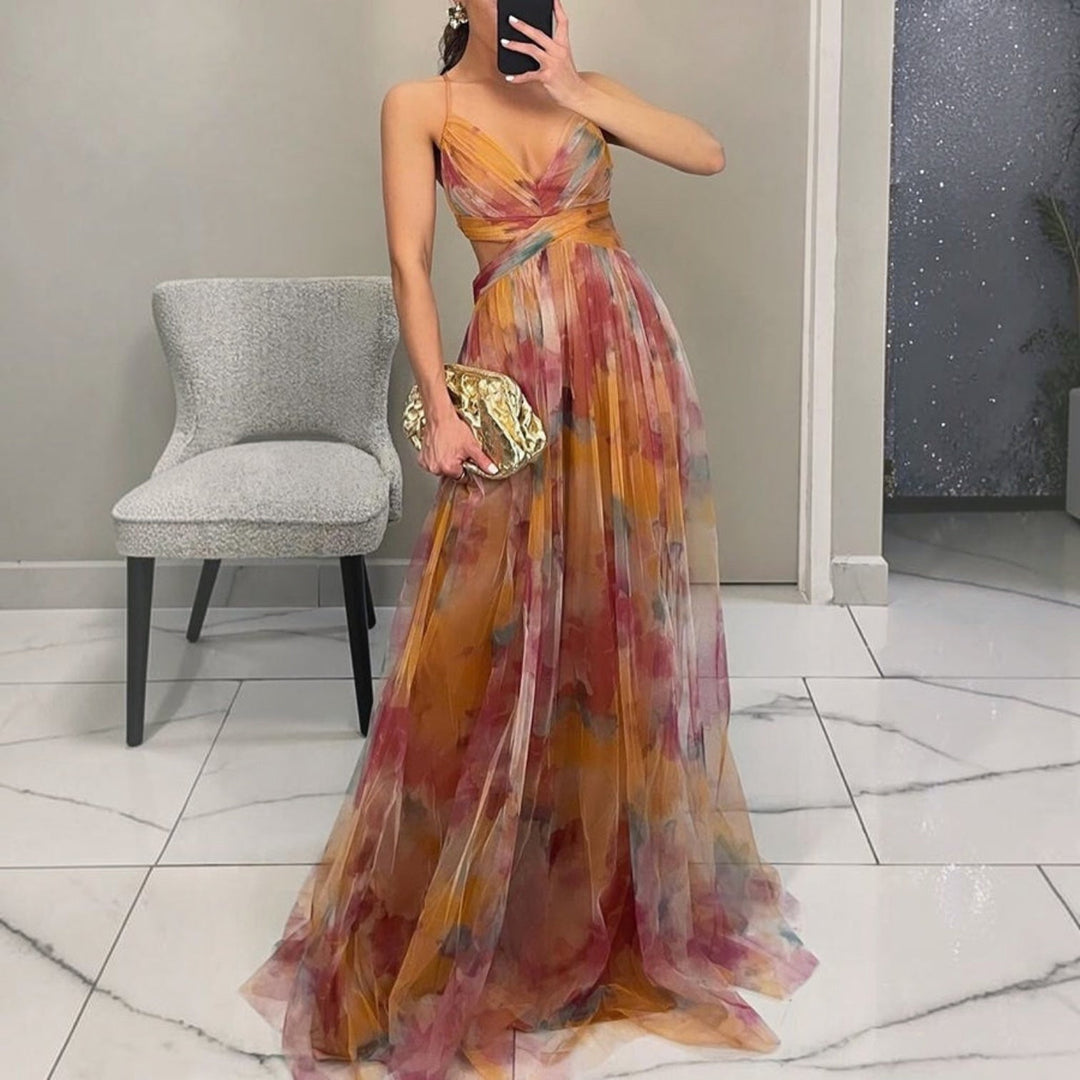 GISELLE™ | Robe Longue Florale Élégante