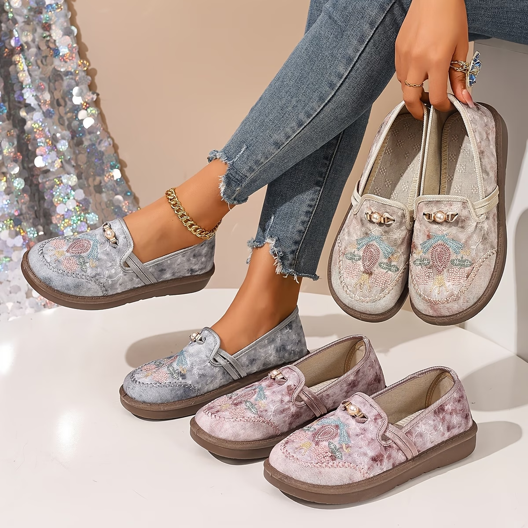 Amara | Chaussures Confortables Décontractées Brodées