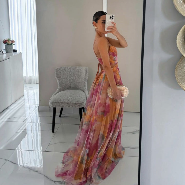 GISELLE™ | Robe Longue Florale Élégante