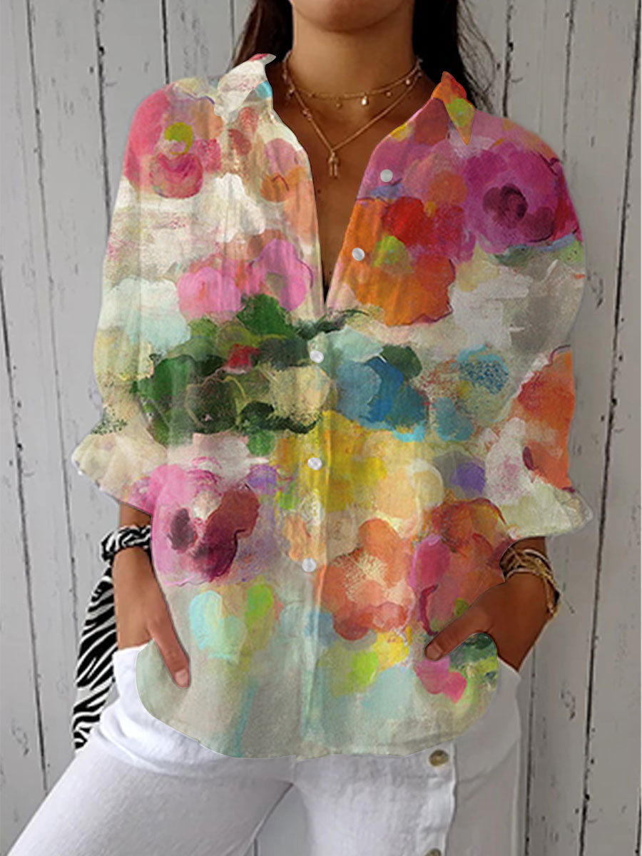 Elara | Blouse rêves aquarelle