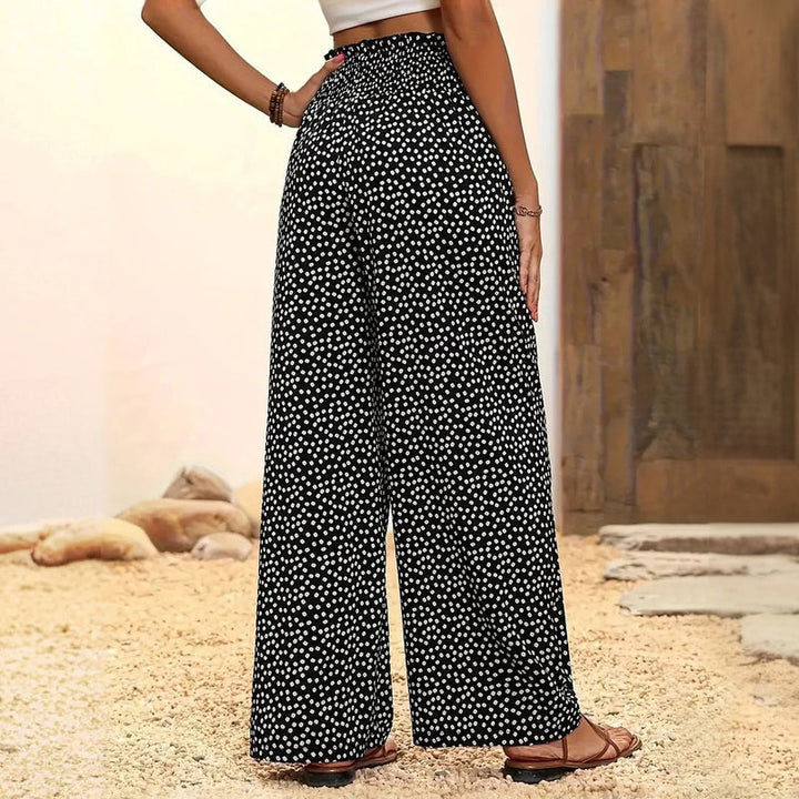 Pantalon À Pois Décontracté