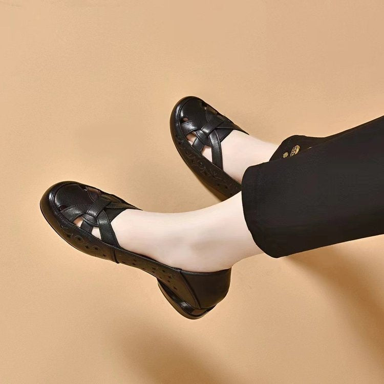 Bea | Chaussures en Cuir à Enfiler avec Détails Découpés