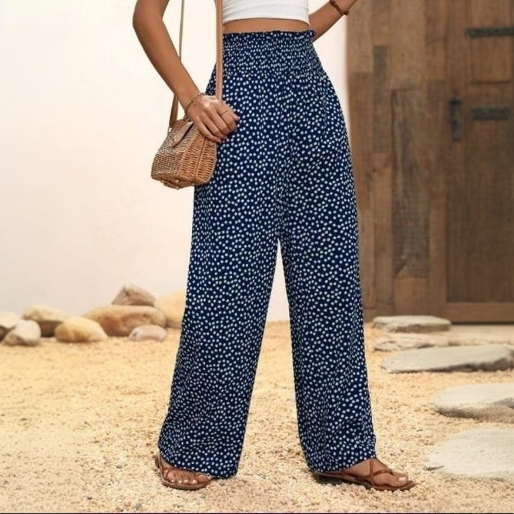 Pantalon À Pois Décontracté