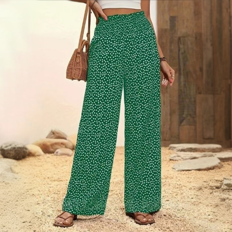 Pantalon À Pois Décontracté