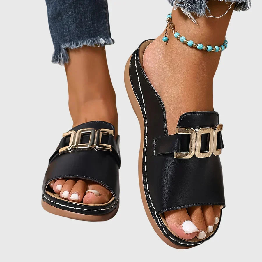 Sandales confortables à boucle