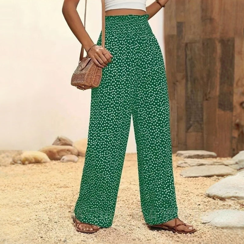Pantalon À Pois Décontracté