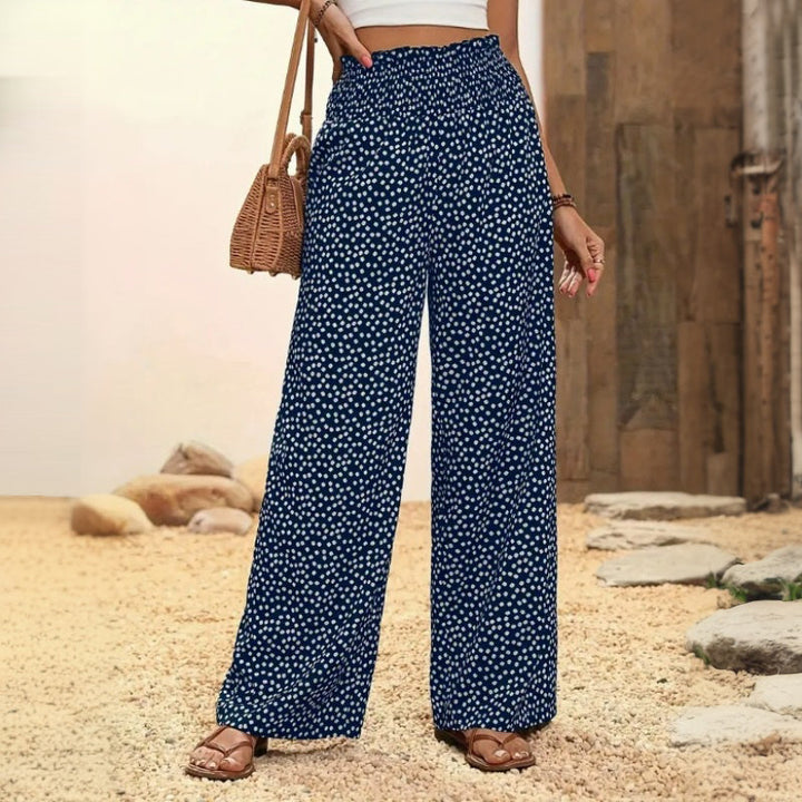 Pantalon À Pois Décontracté