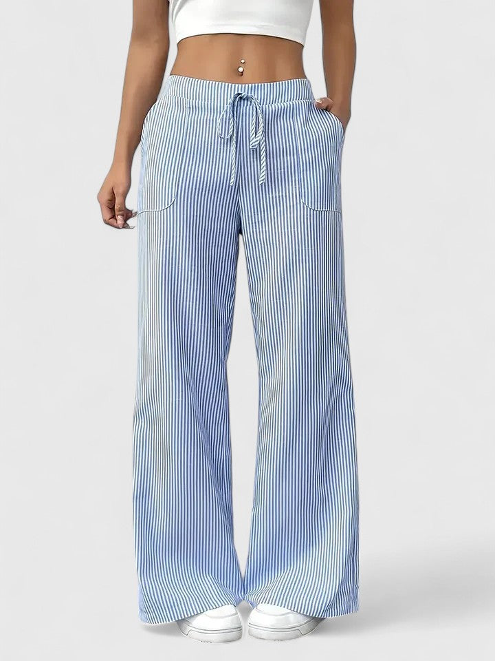 Dominique | Pantalon spacieux et confortable avec détails élégants