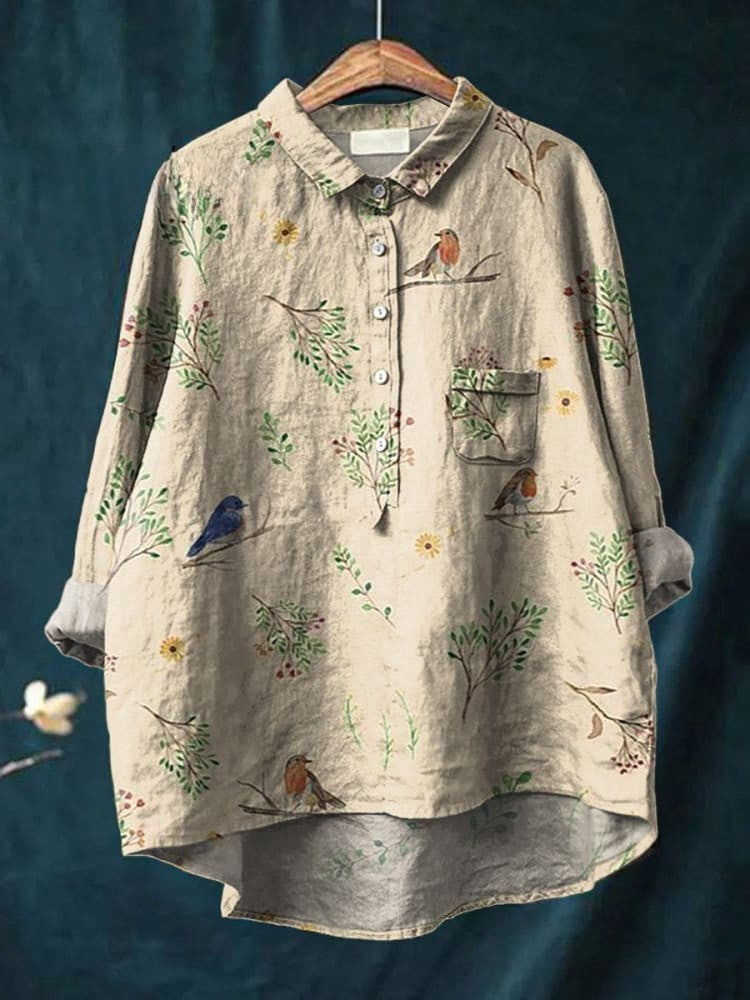 Ella | Chemise chant d'oiseau