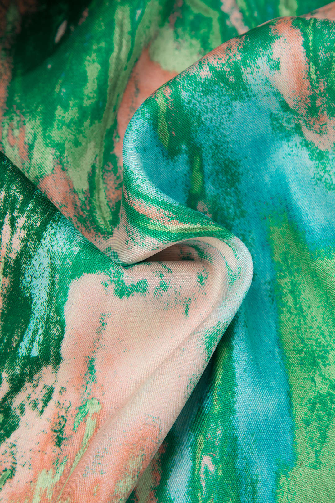Pantalon droit chic à motif marbré