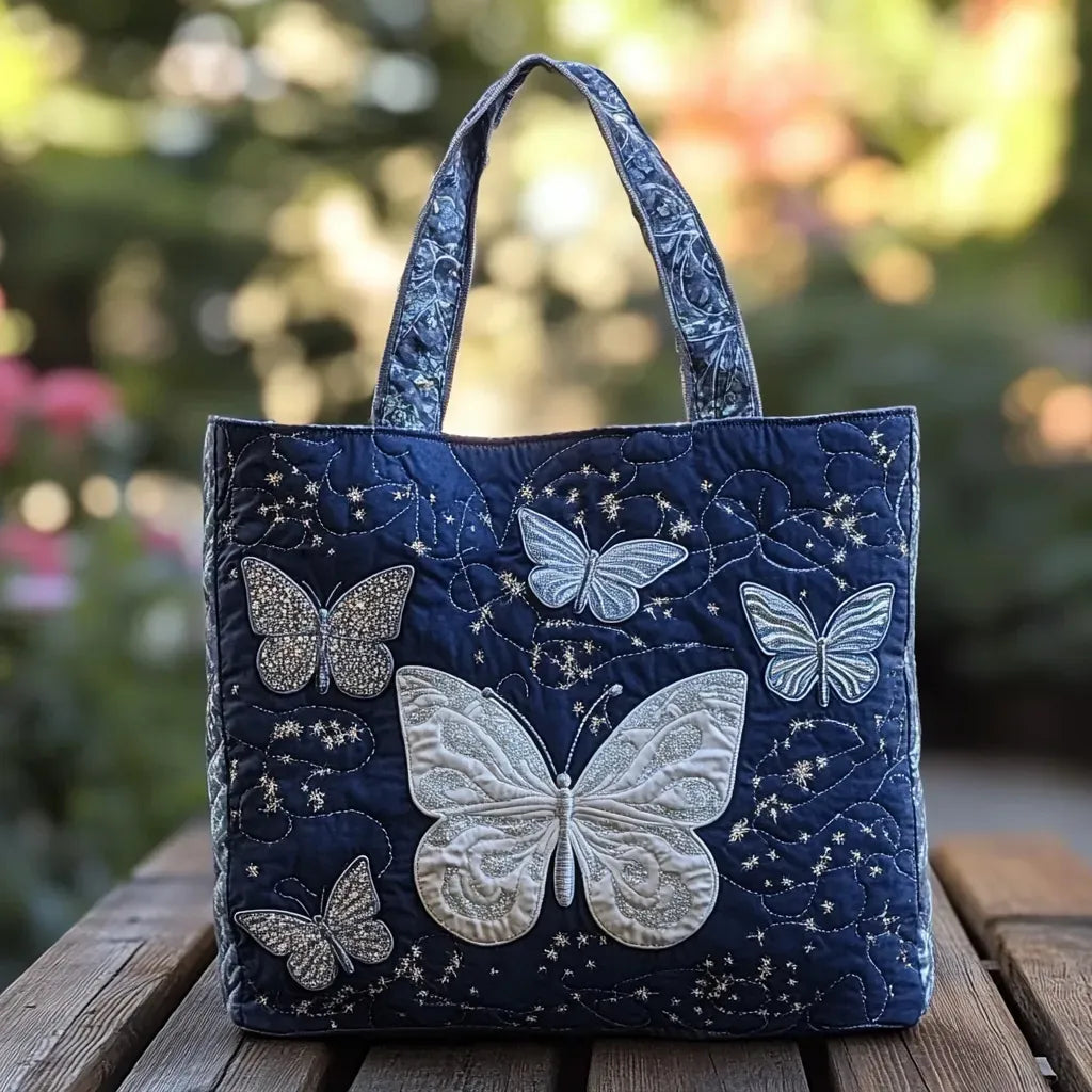 Sac Artisanal Papillon Argenté