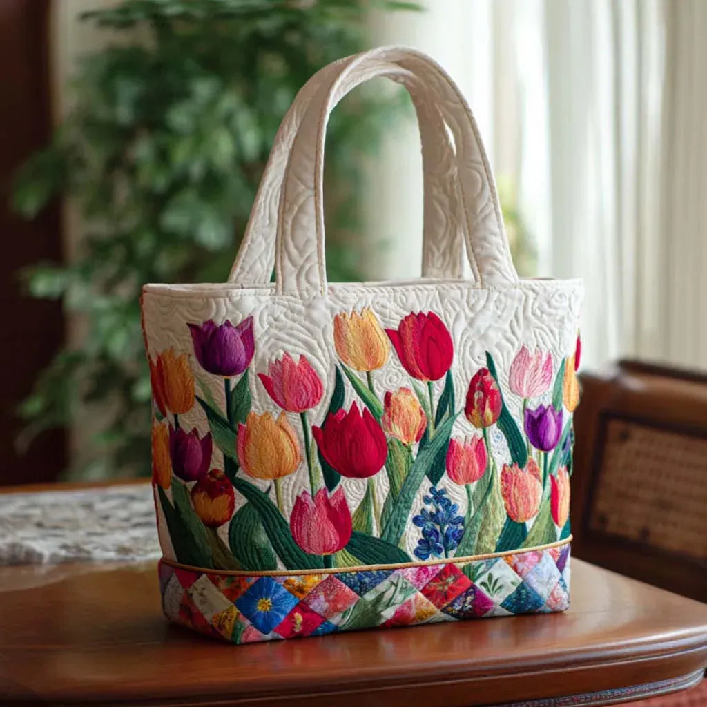 Sac Matelassé Tulipe