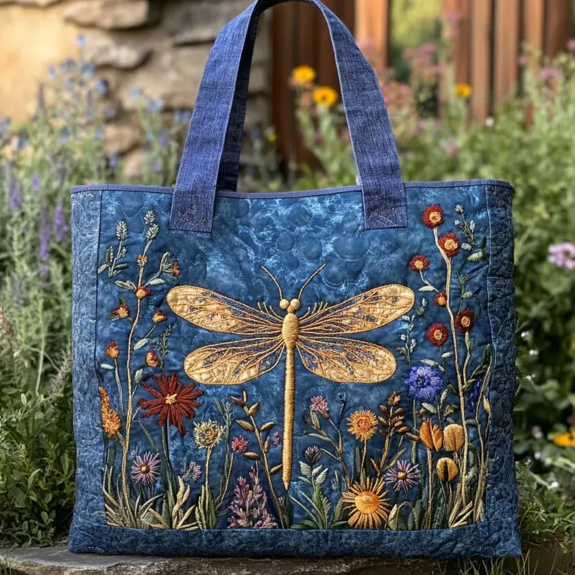 Sac Matelassé Libellule Dorée
