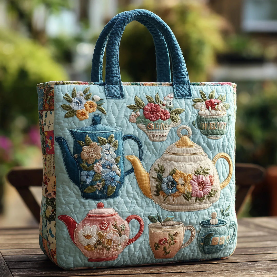 Sac Matelassé à Motif Floral