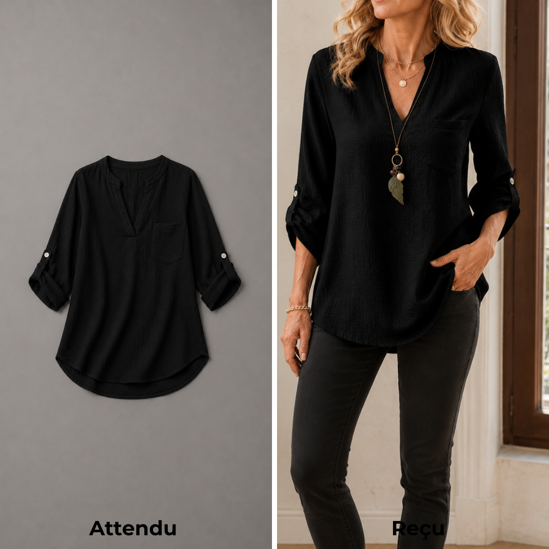 NOA™ | Blouse Élégante et Aérienne