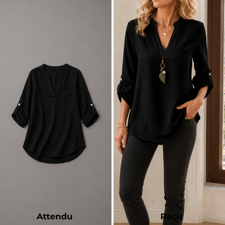 NOA™ | Blouse Élégante et Aérienne