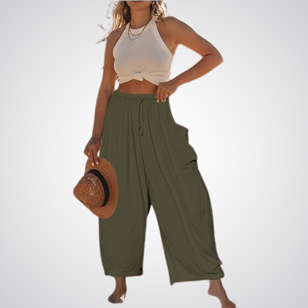 ELENA | Pantalon confort à jambes larges
