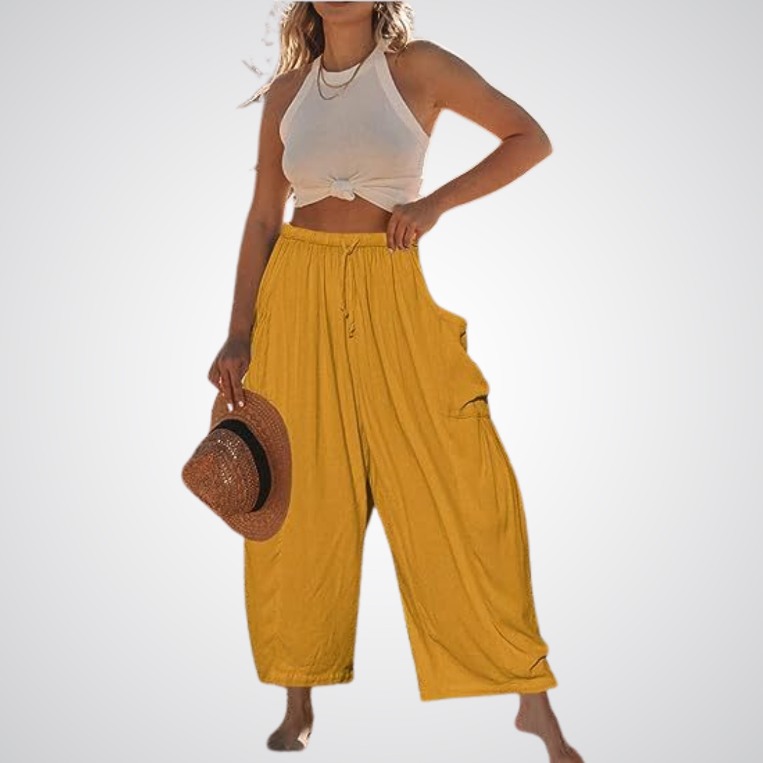 ELENA | Pantalon confort à jambes larges