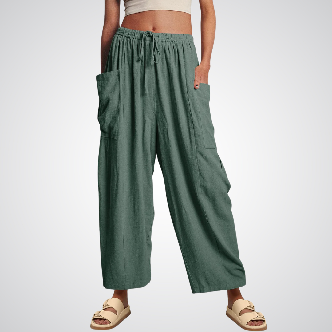 ELENA | Pantalon confort à jambes larges