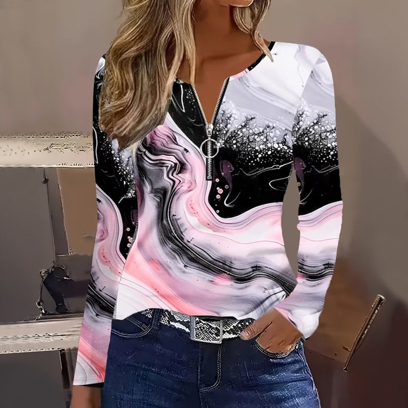 Blouse Vintage À Dégradé