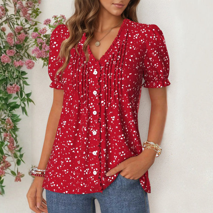 Blouse Décontractée Vintage