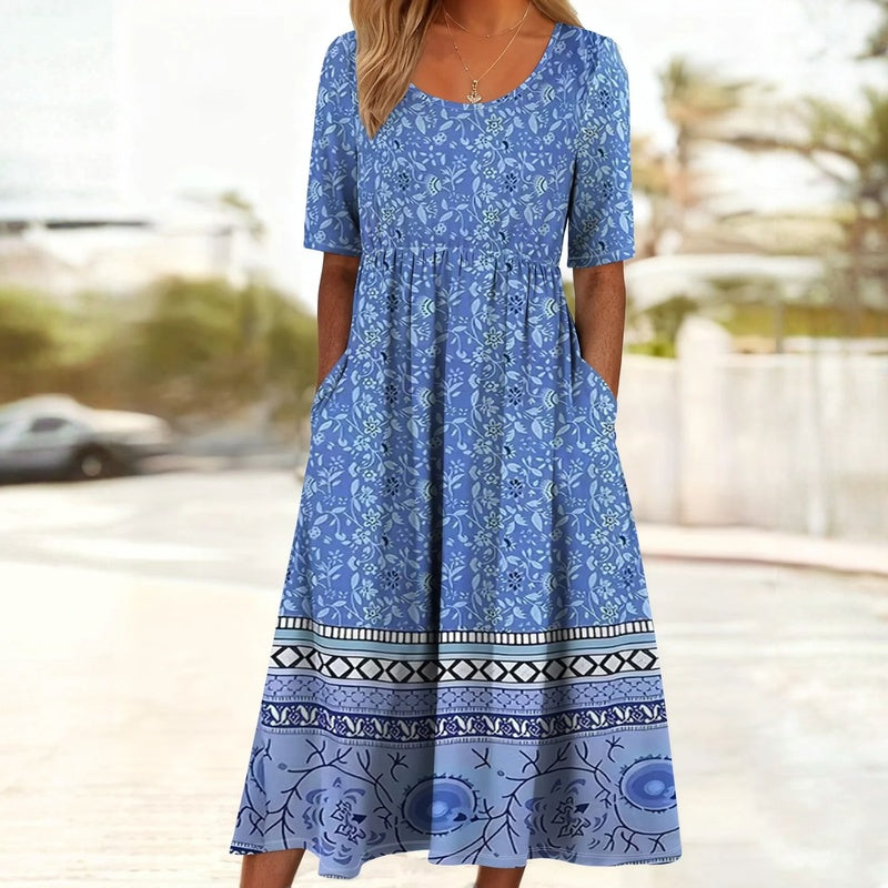 Robe Vintage À Imprimé Floral