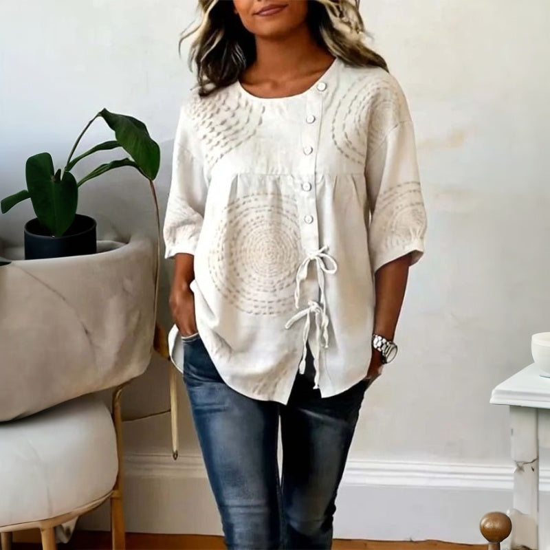 Blouse Décontractée Vintage