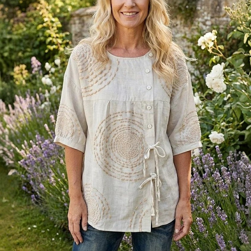 Blouse Décontractée Vintage