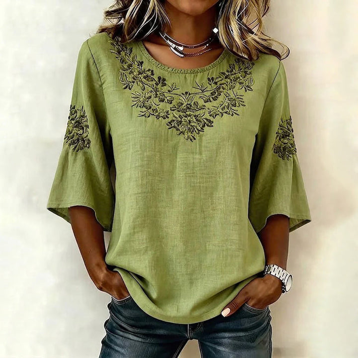 Blouse Décontractée Vintage