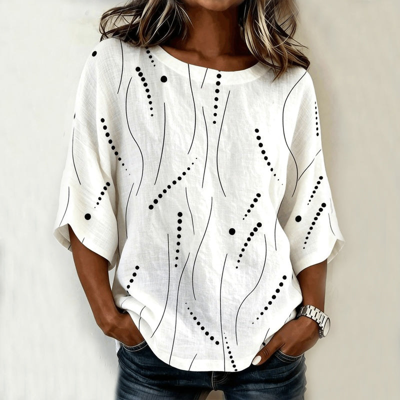 Blouse Décontractée Vintage