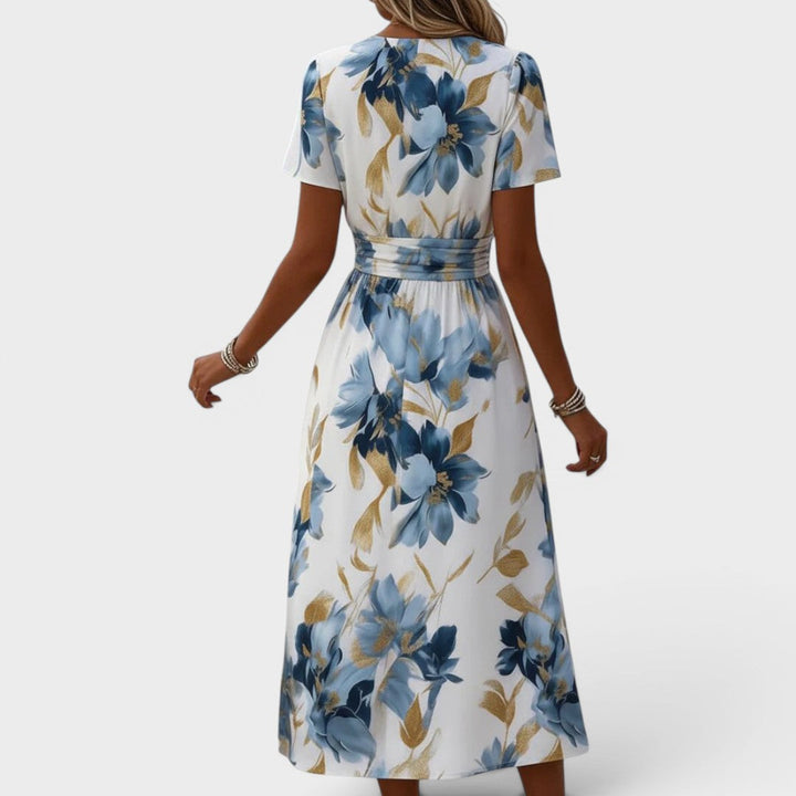 VALENTINA™ | Robe Midi Fleurie