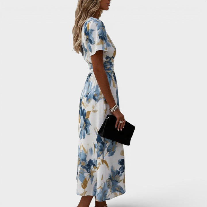 VALENTINA™ | Robe Midi Fleurie