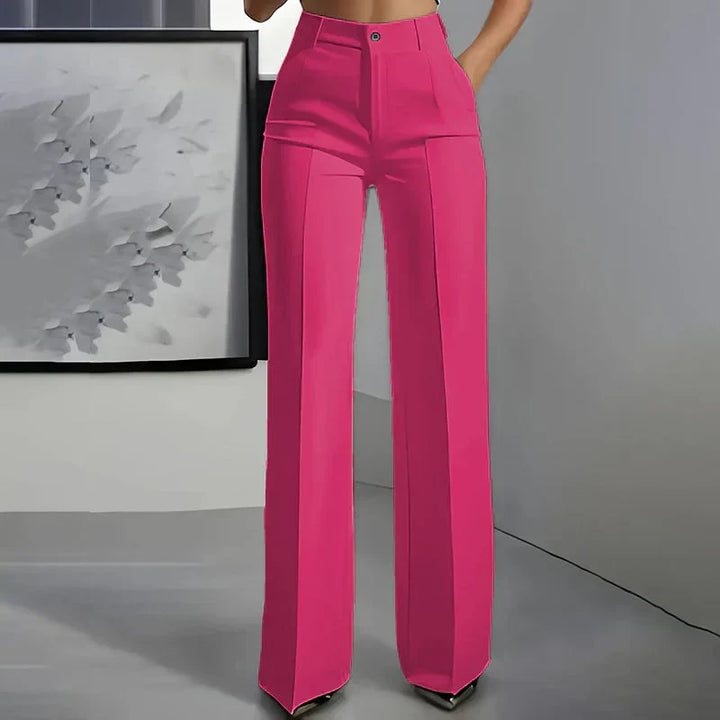 ELINORA | Pantalon chic taille haute avec coupe flatteuse pour le travail et les moments élégants
