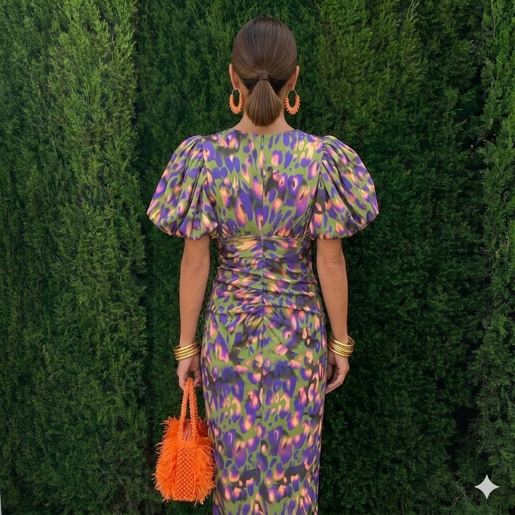 AMÉLIE™ | Robe à Manches Plissées Élégante