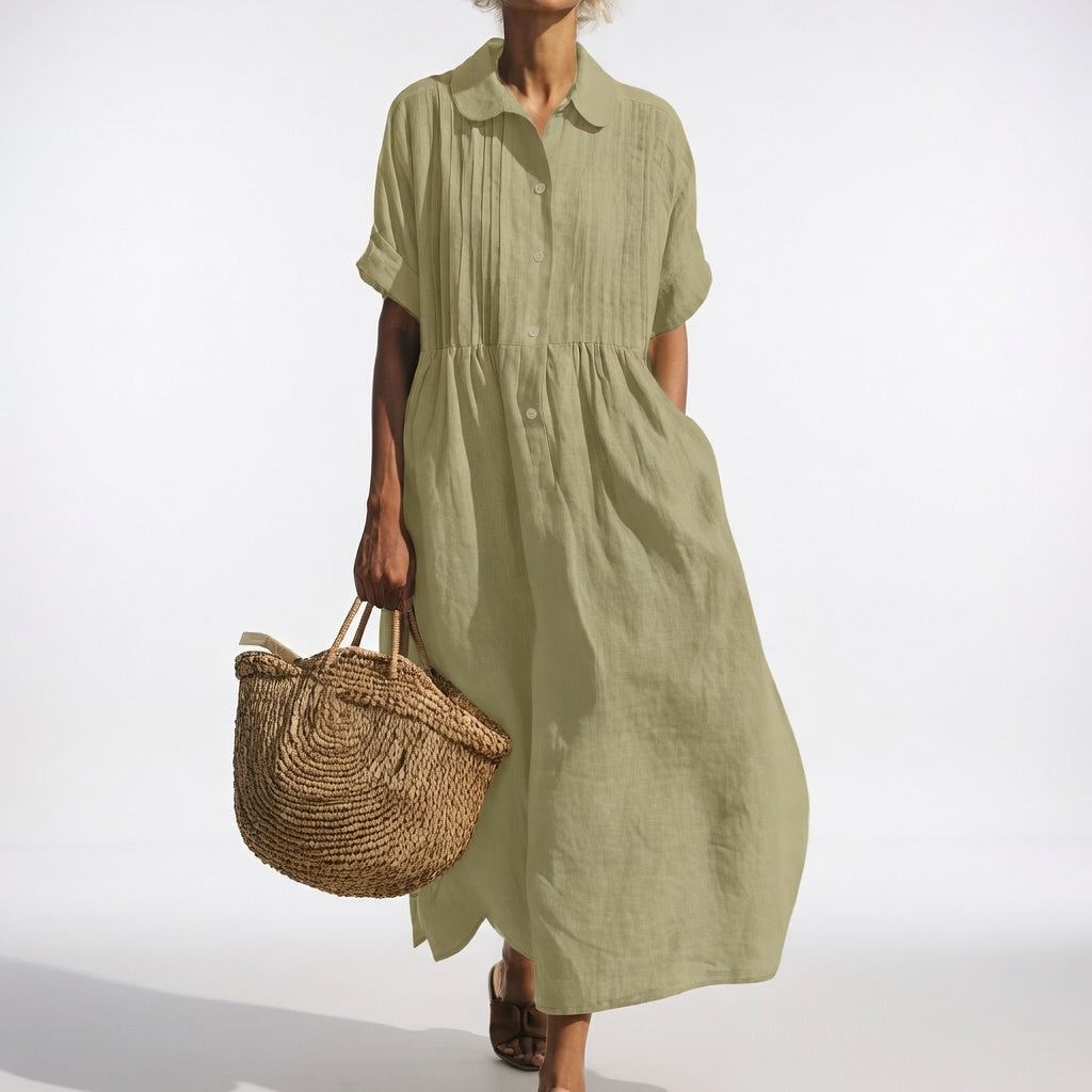Lysandra™ | Robe chemise fluide d’été