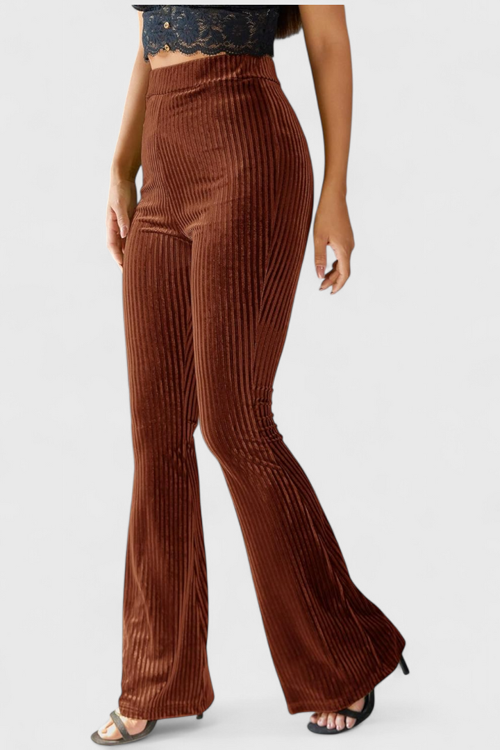 Pantalon évasé en velours par Liset