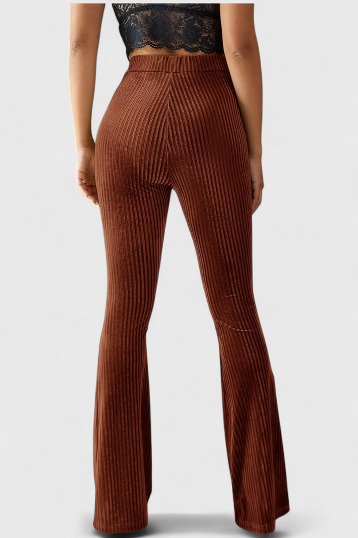 Pantalon évasé en velours par Liset